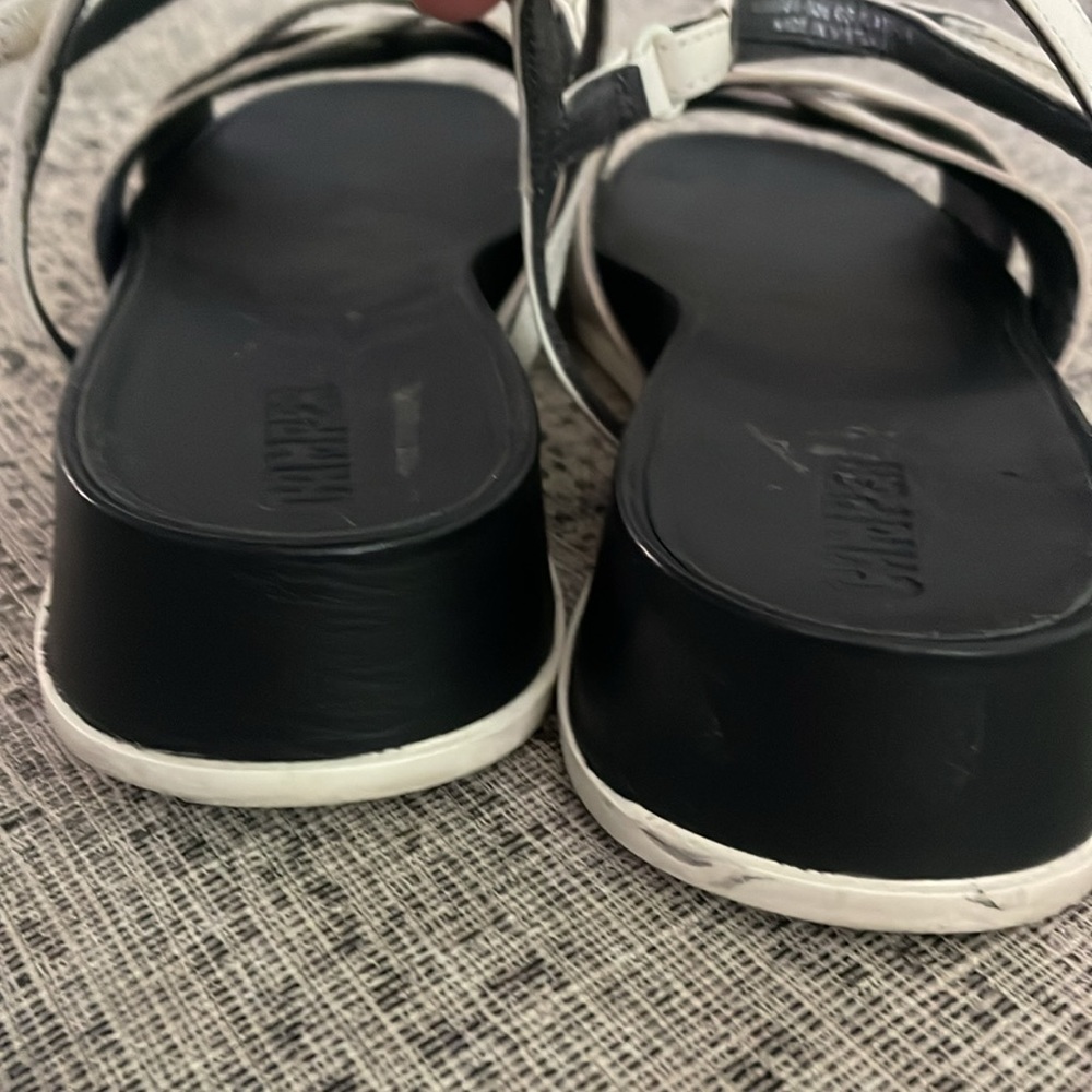 Camper Antonik Off White Leather Sandals Size 41 US 10 - Picture 10 of 12